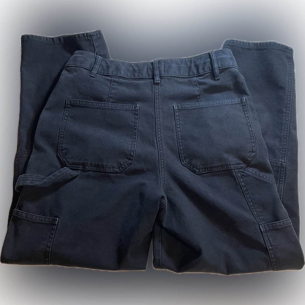 Aritzia Wilfred Free Brennan High Rise Modern Cargo Pants Women's Size 4 Black - Picture 2 of 12